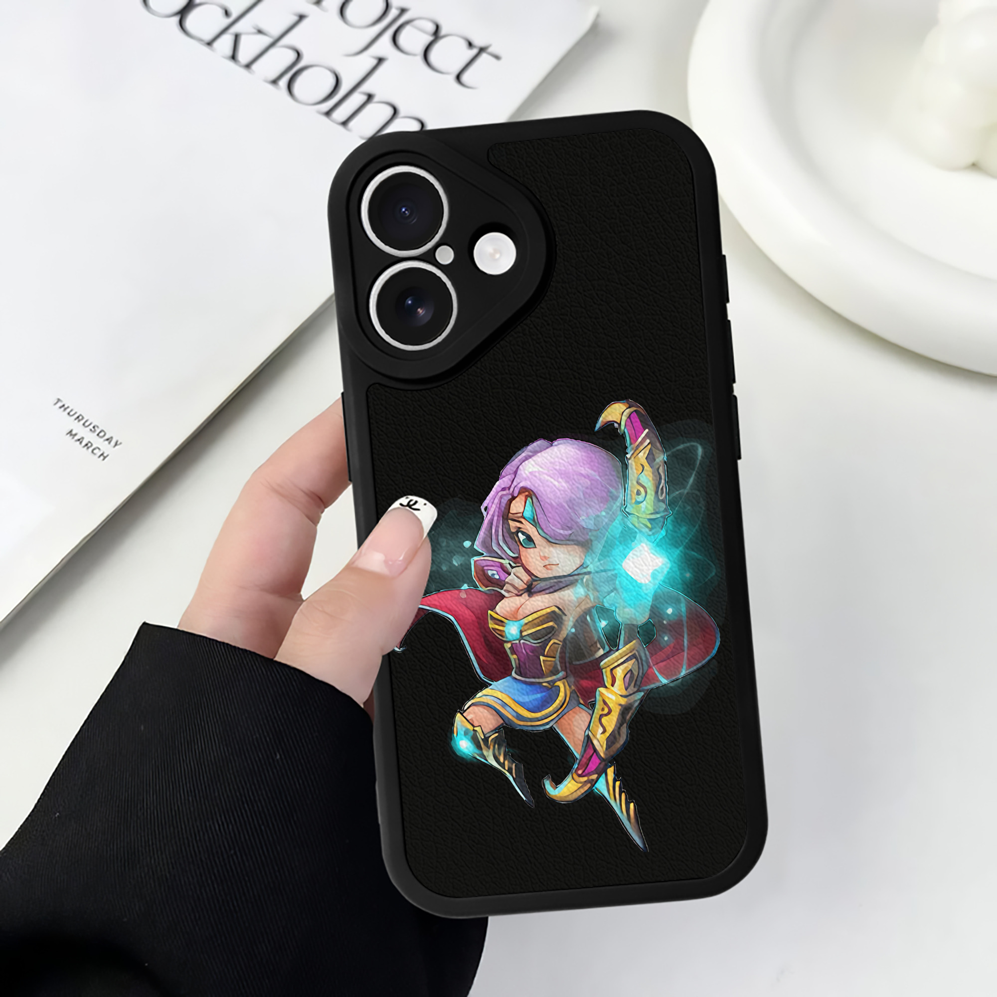 リーグ・オブ・レジェンド League of Legends LOL 【iPhone 16シリーズ対応】シリコンスマホケース（レザー調） 材質：シリコン